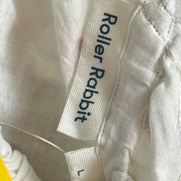 Roberta Roller Rabbit Morjim Palm Venezia Maxi Silk & Cotton Womens Dress NWT L - Picture 16 of 16